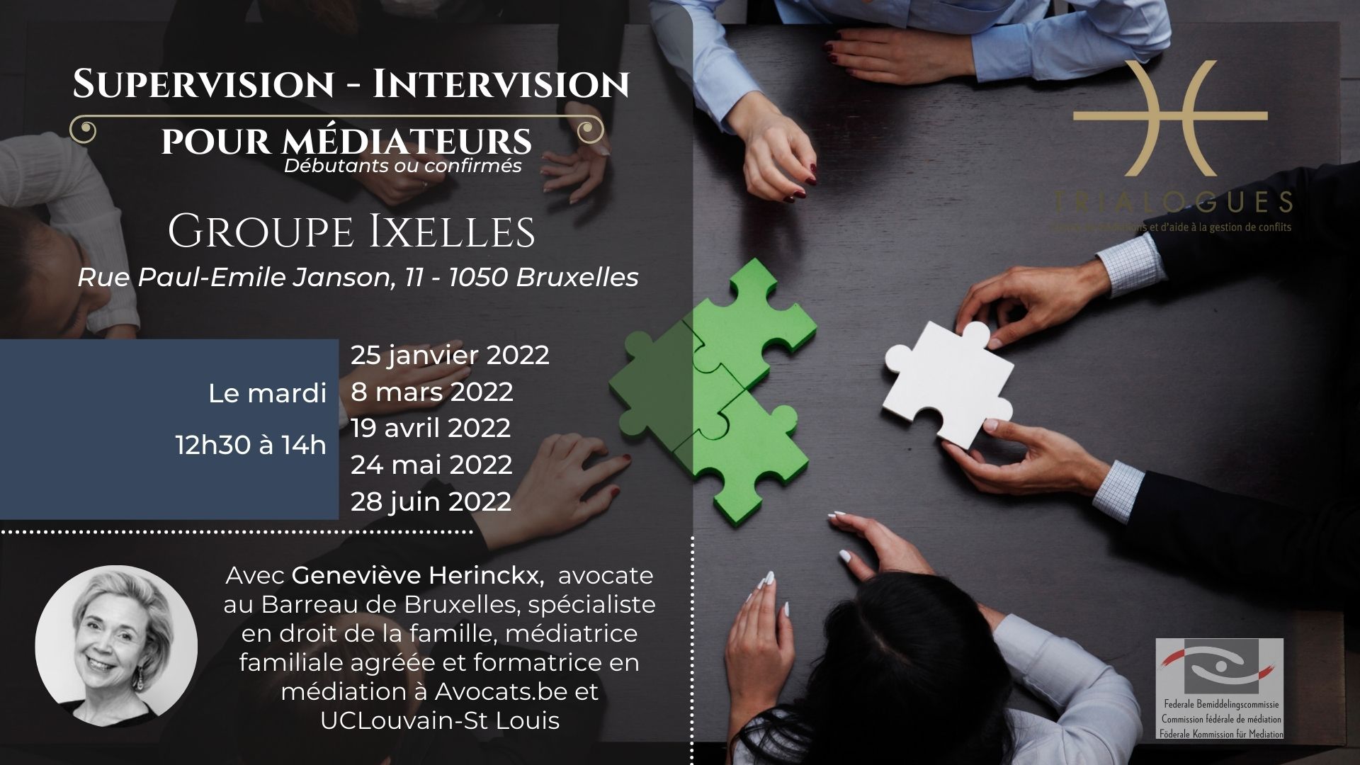 Lancement du Groupe de supervision pour Médiateurs à Ixelles